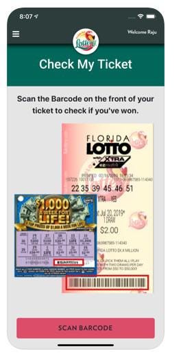 lotto self check